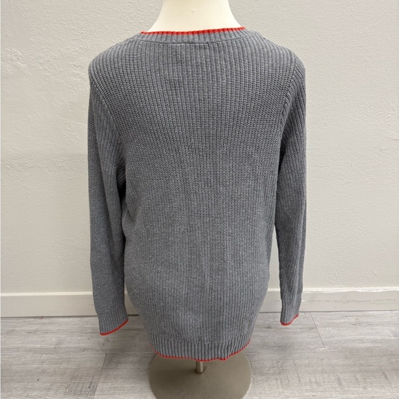 Torrid Gray & Blood Orange Sweater - Size 3 - Picture 5 of 6
